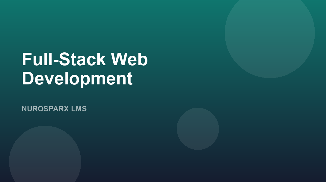 Full-Stack Web Development
